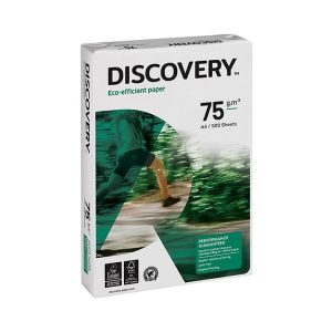 Papel Fotocópia A4 75 grs Discovery Resma - Emb. de 5 Unidades