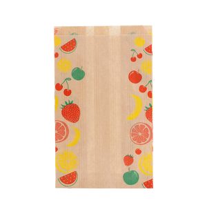 Saco Papel S018 +7x27 Imp. FRUTAS - Cx 6 Emb x 450 Un